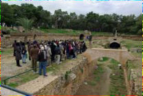 Pilgrims at the Roman Amphitheatre at Carthage