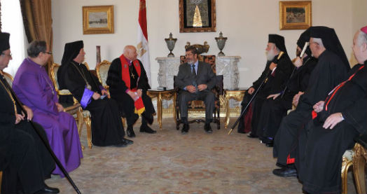 President of Egypt, meeting with the heads of the Christian religion in Egypt