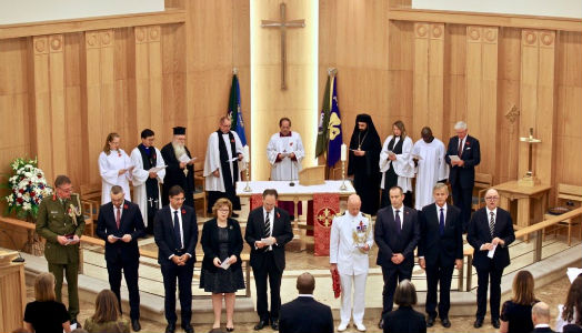 All the senior clergy presenting the Remembrance service in St Andrew Abu Dhabi