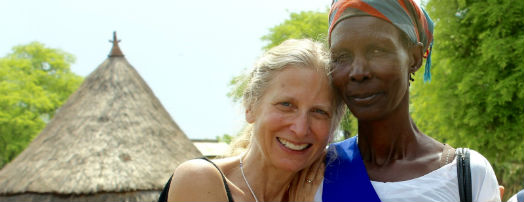 Wendy with one of the members of Gambella's Mother's Union