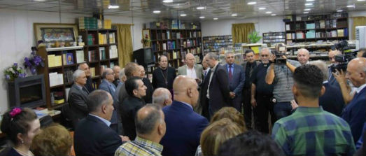 Gathered in the well stocked Hope Resource Centre