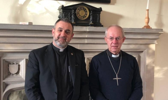Archbishop meets West Bank Anglican priest