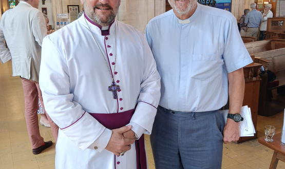 “Tell them we’re here” says Bishop Sean!