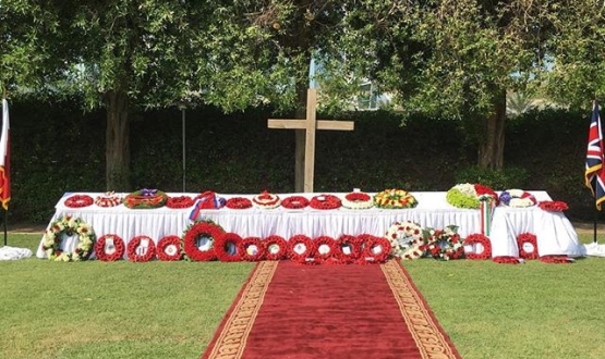 Rememberance Day Services across the Gulf