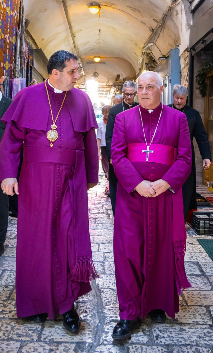 With Archbishop Hosam in East Jerusalem