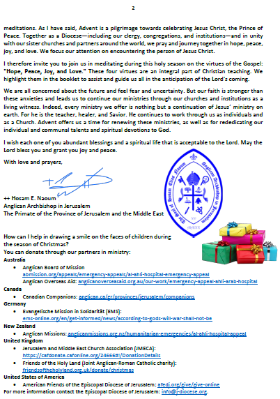 Page 2 of the Archbishops letter