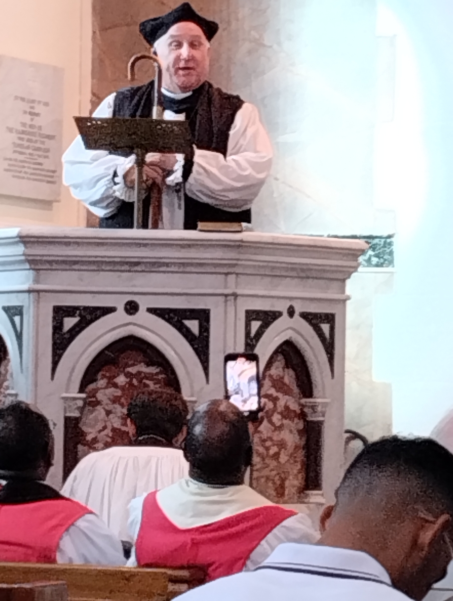 Bishop Ashley gives his address
