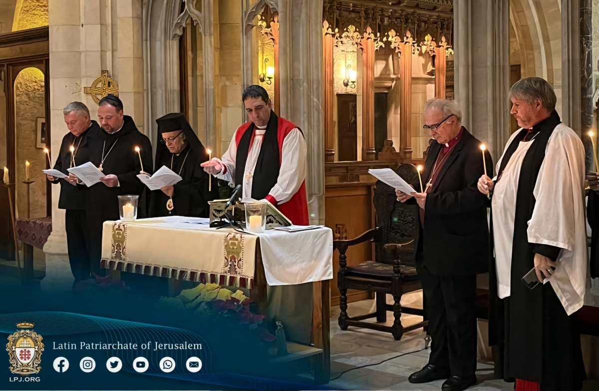 Candles lit at the end of the service as an expression of faith and hope in Jesus Christ Light of the World