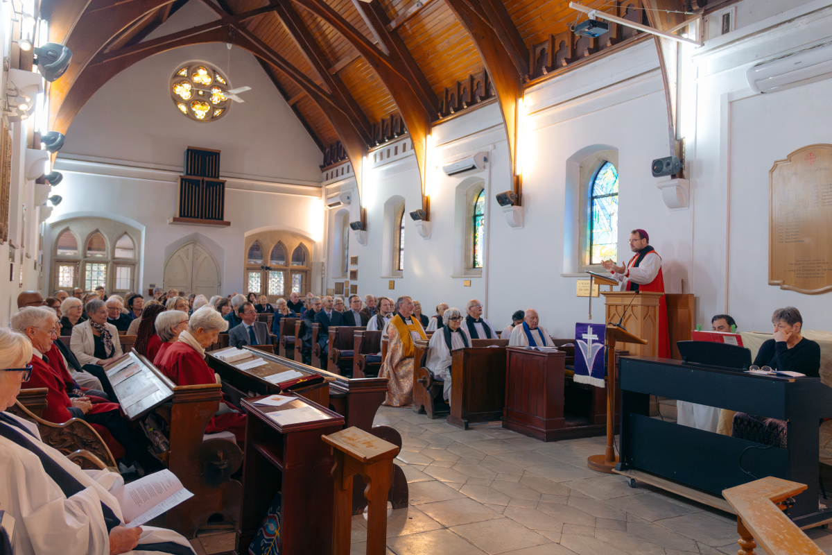 Bishop Sean preaching at Dean Walter's Collation