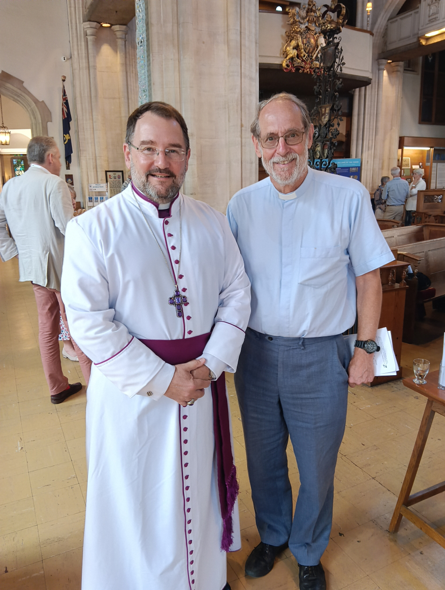Canon Chris with Bishop Sean at the metting.