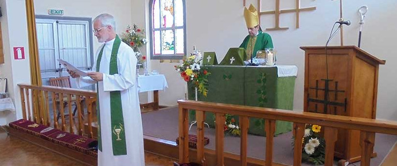 Christopher Futcher addressing the congregation