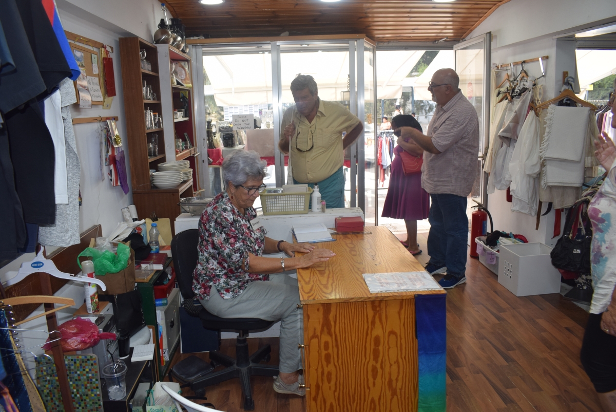 the shop in full swing