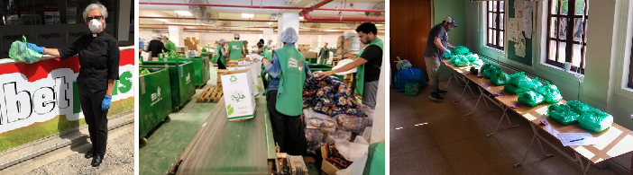 Food parcels being prepared and delivered in Egypt and Cyprus