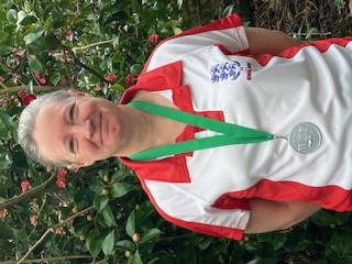 Gabrielle with medal