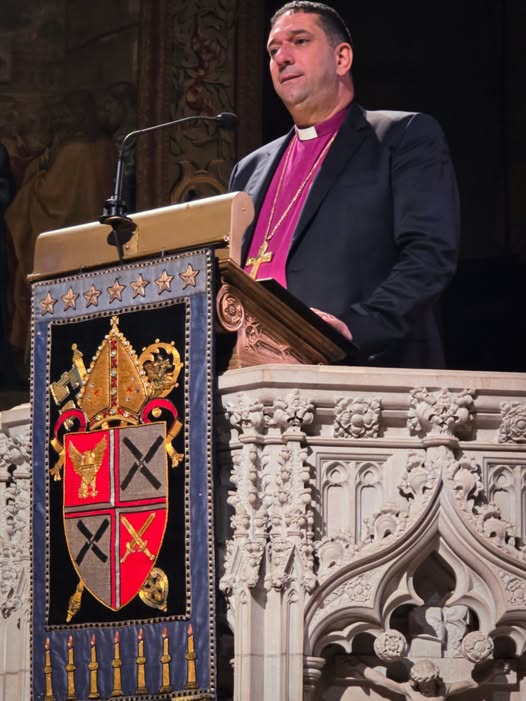 The archbishop in the pulpit