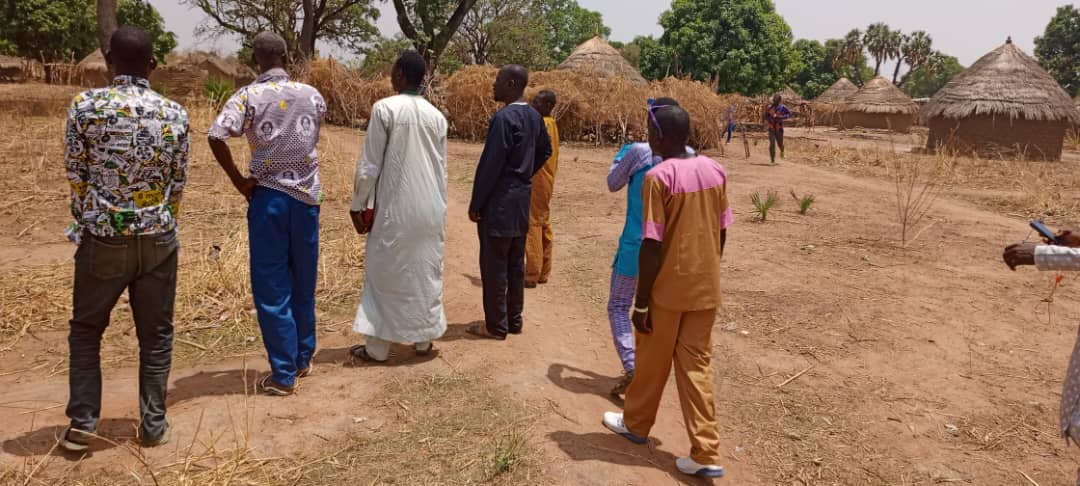 A group surveys the site for a new church