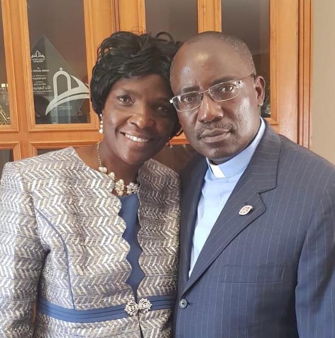 Father Michael with his wife Christine