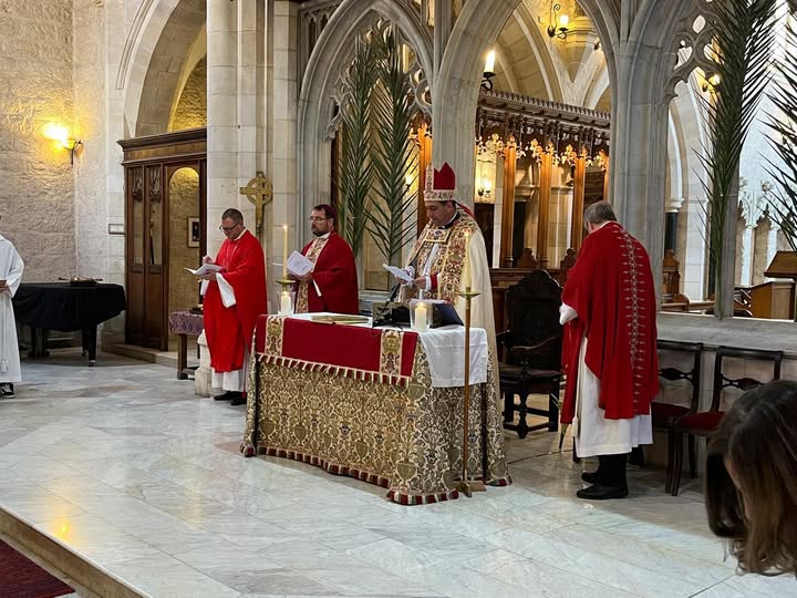 Palm Sunday eucharist with Bishop[ Sean