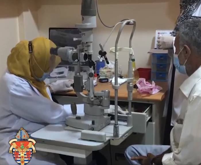 Eye Examination takes place at Ras Morbat Clinic