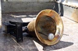 The bell prior to hanging