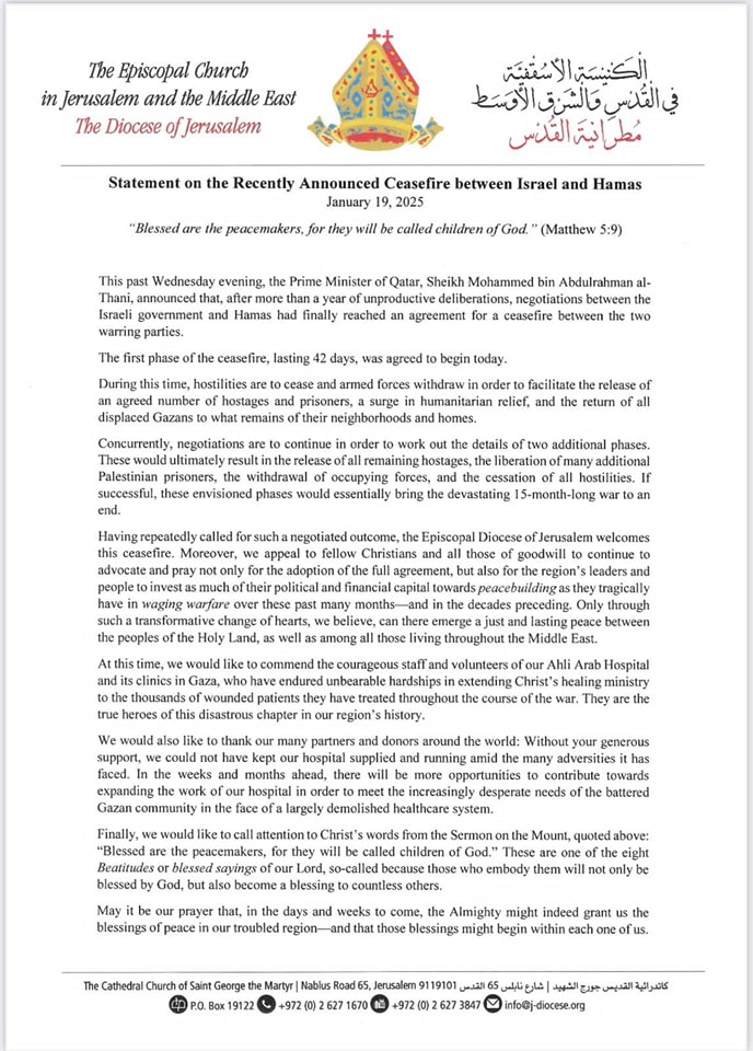 The text of the statement