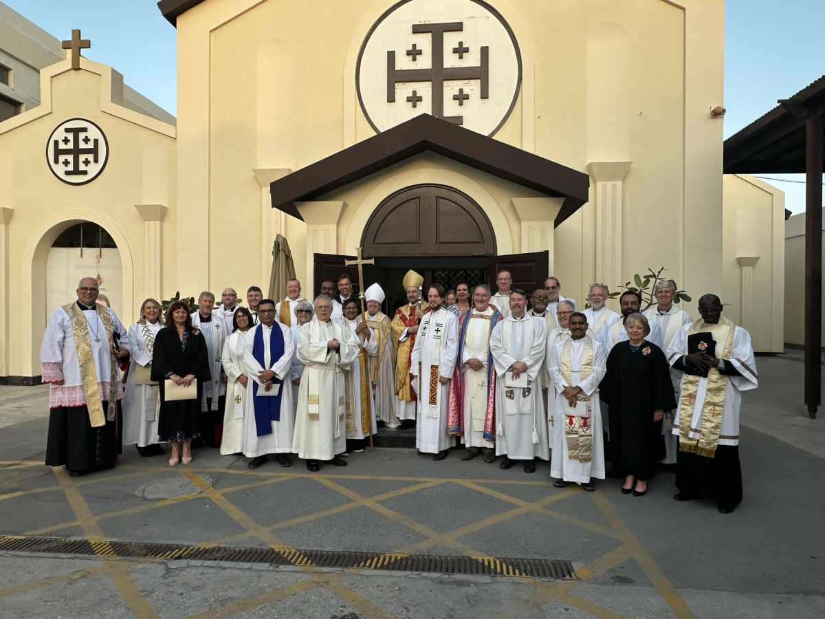 Synod group at the cathedral