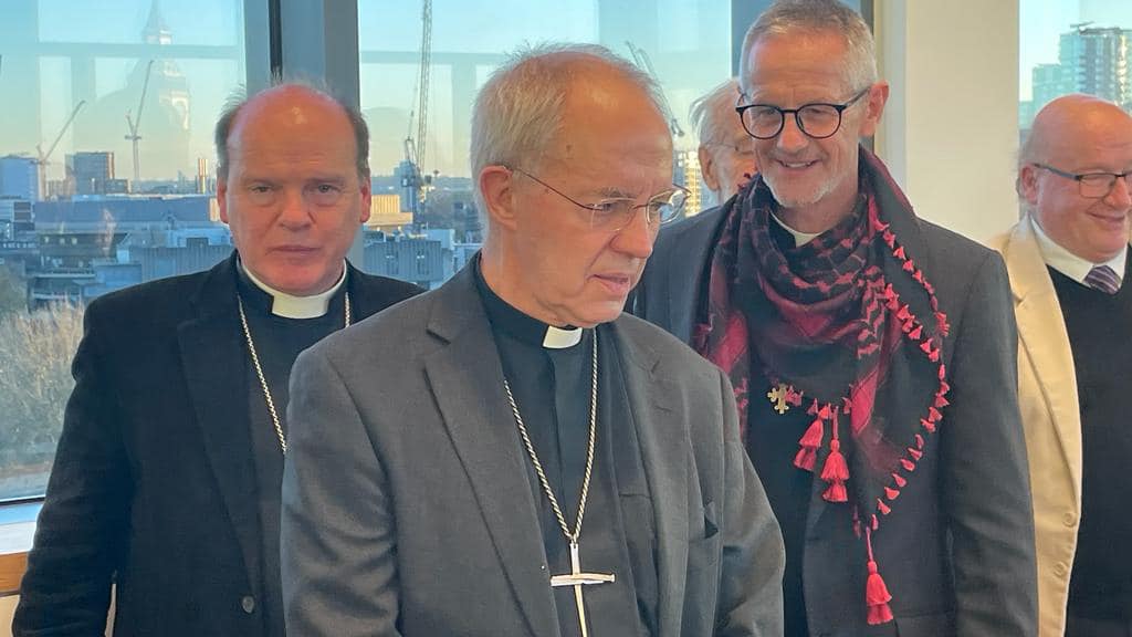 The Archbishop of Canterbury with Richard Sewell, Dean of St George's College
