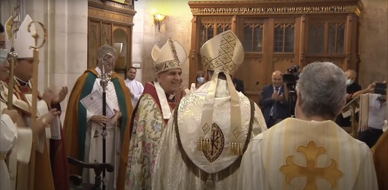 Happy celebrations following the consecration of Hossam Naoum