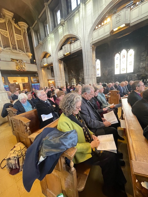 The congregation at All Hallows
