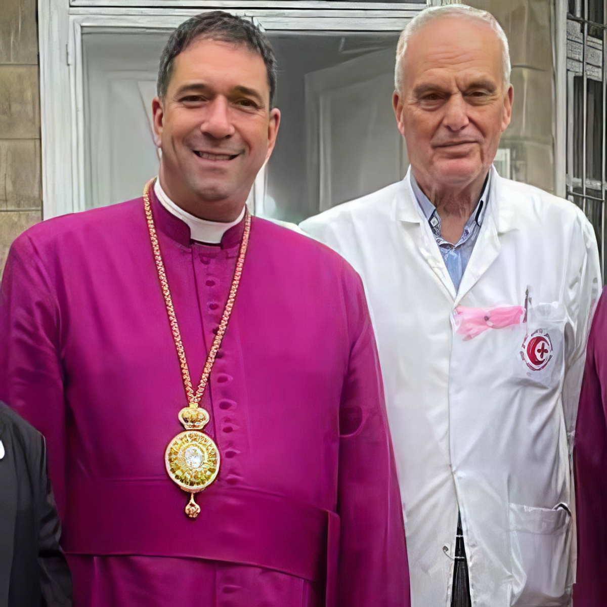 Dr Maher with Archbishop Hosam