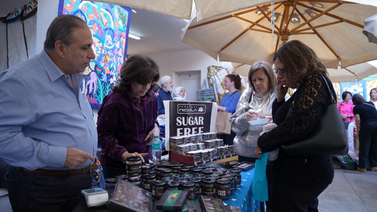 a stall selling sugar free jam